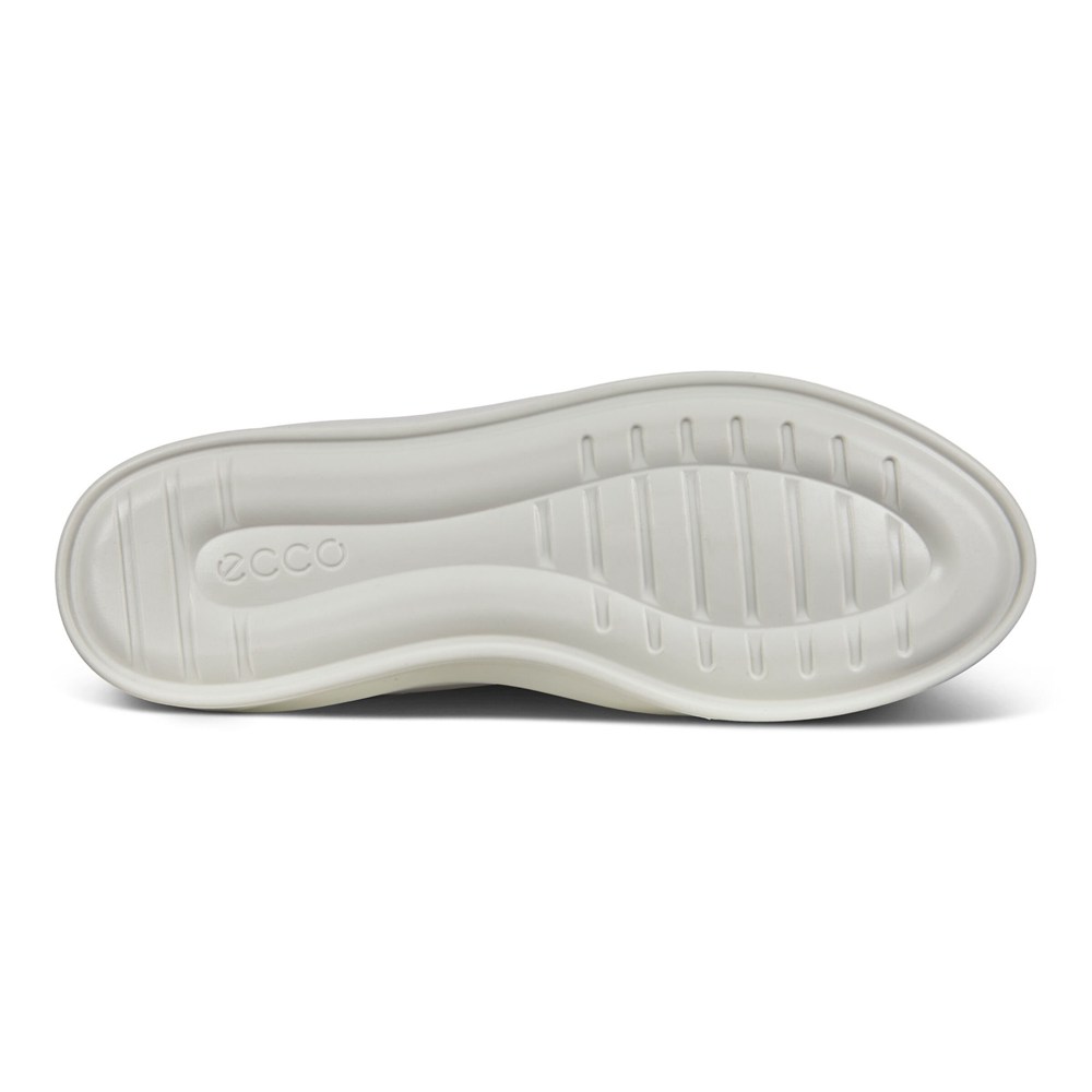 Womens Slip-On - ECCO Flexure T-Cap Sneakers - White - 7293FGJCQ